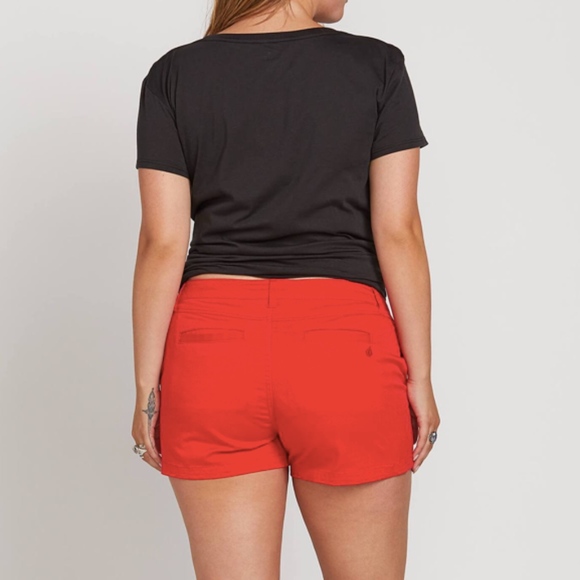 Volcom Chino Frochickie Shorts Flash Red NWT - Picture 6 of 8